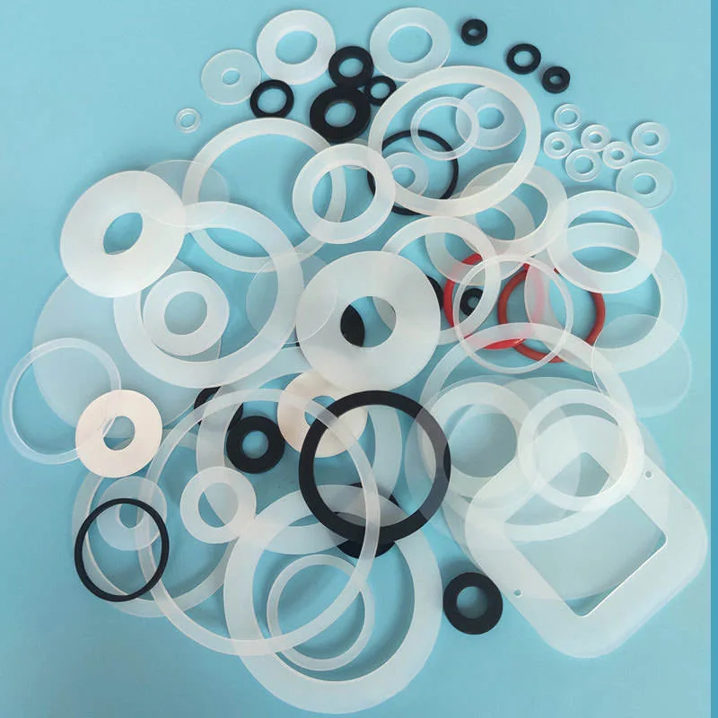 Custom Silicone Rubber Washers custom-cut sample