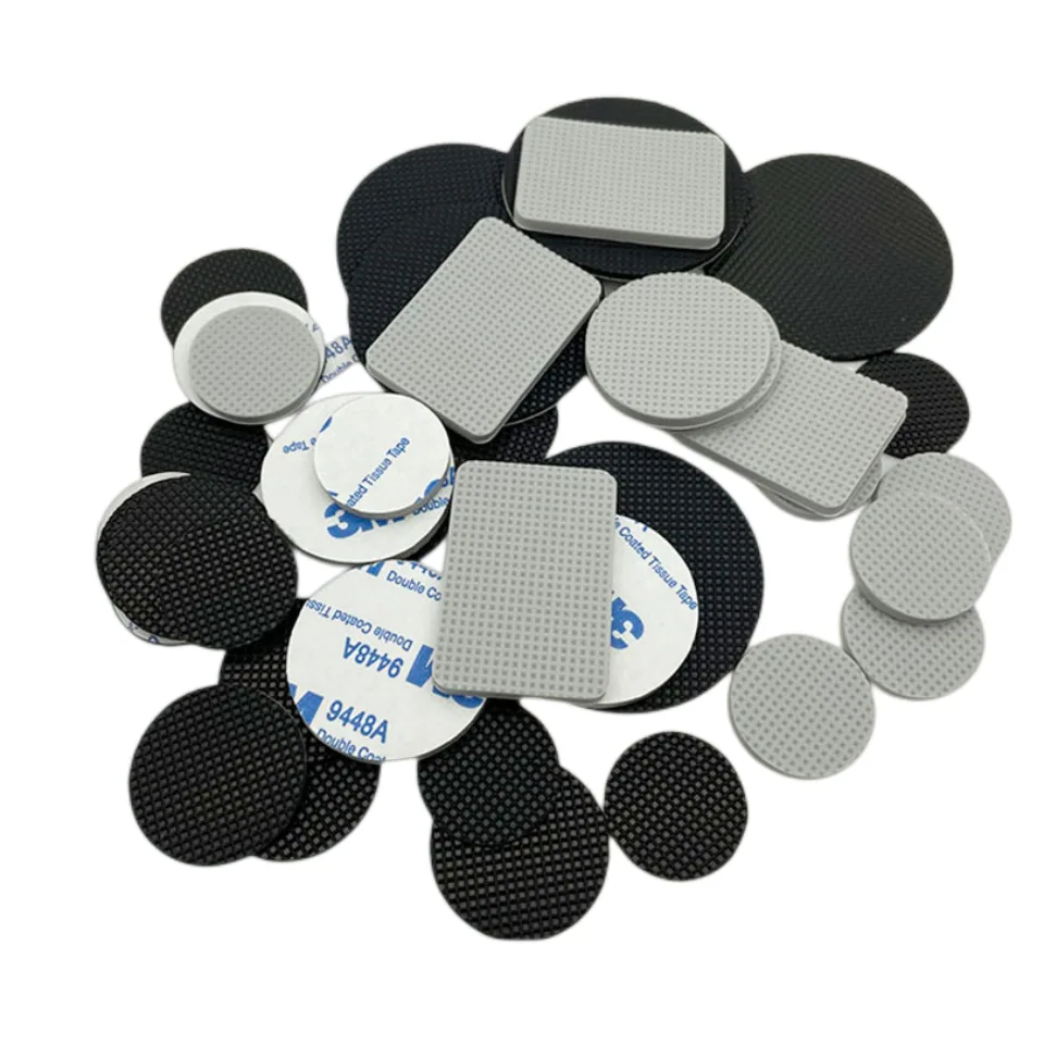 Custom rubber contact pad with rounded corners