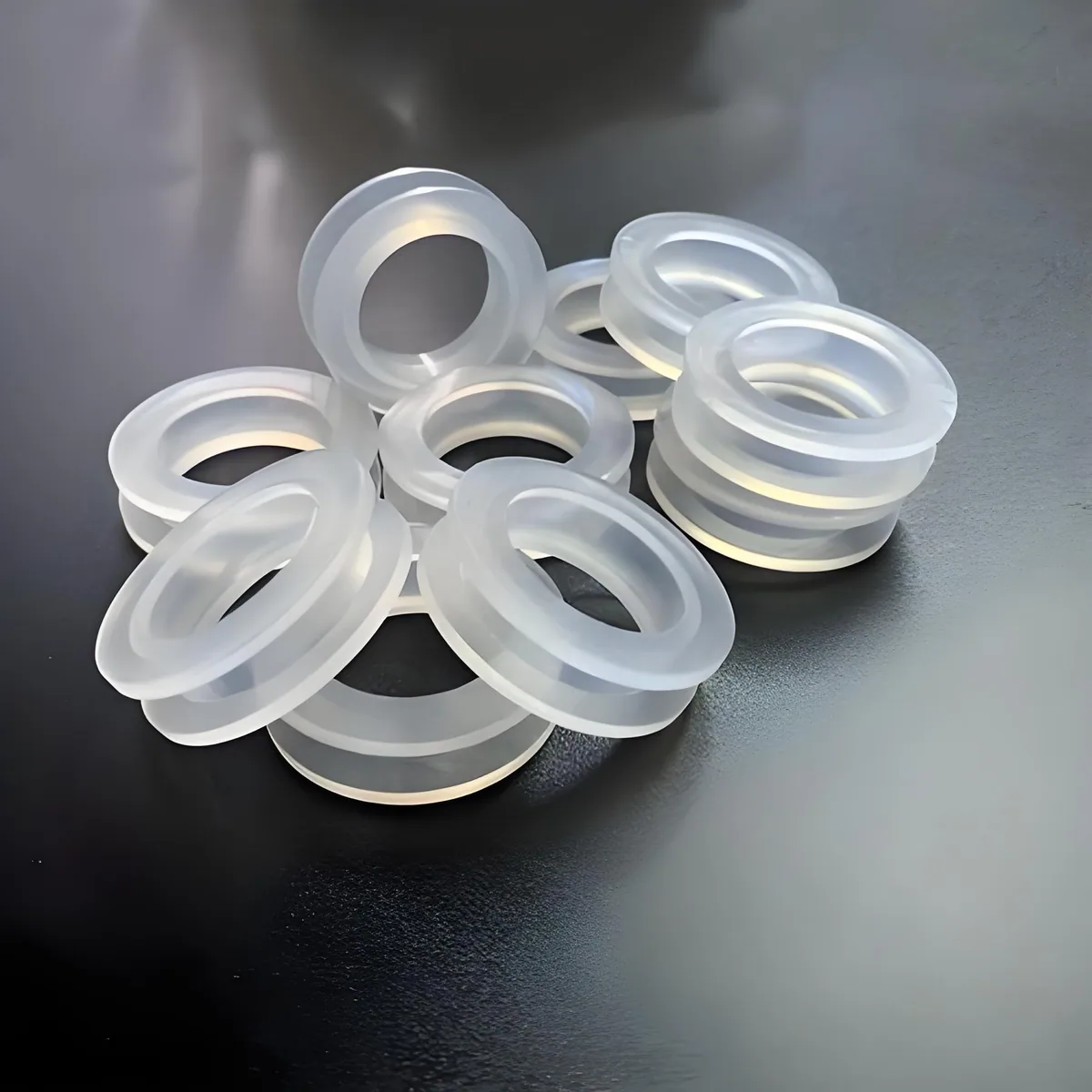 Custom silicone gasket with a continuous sealing path