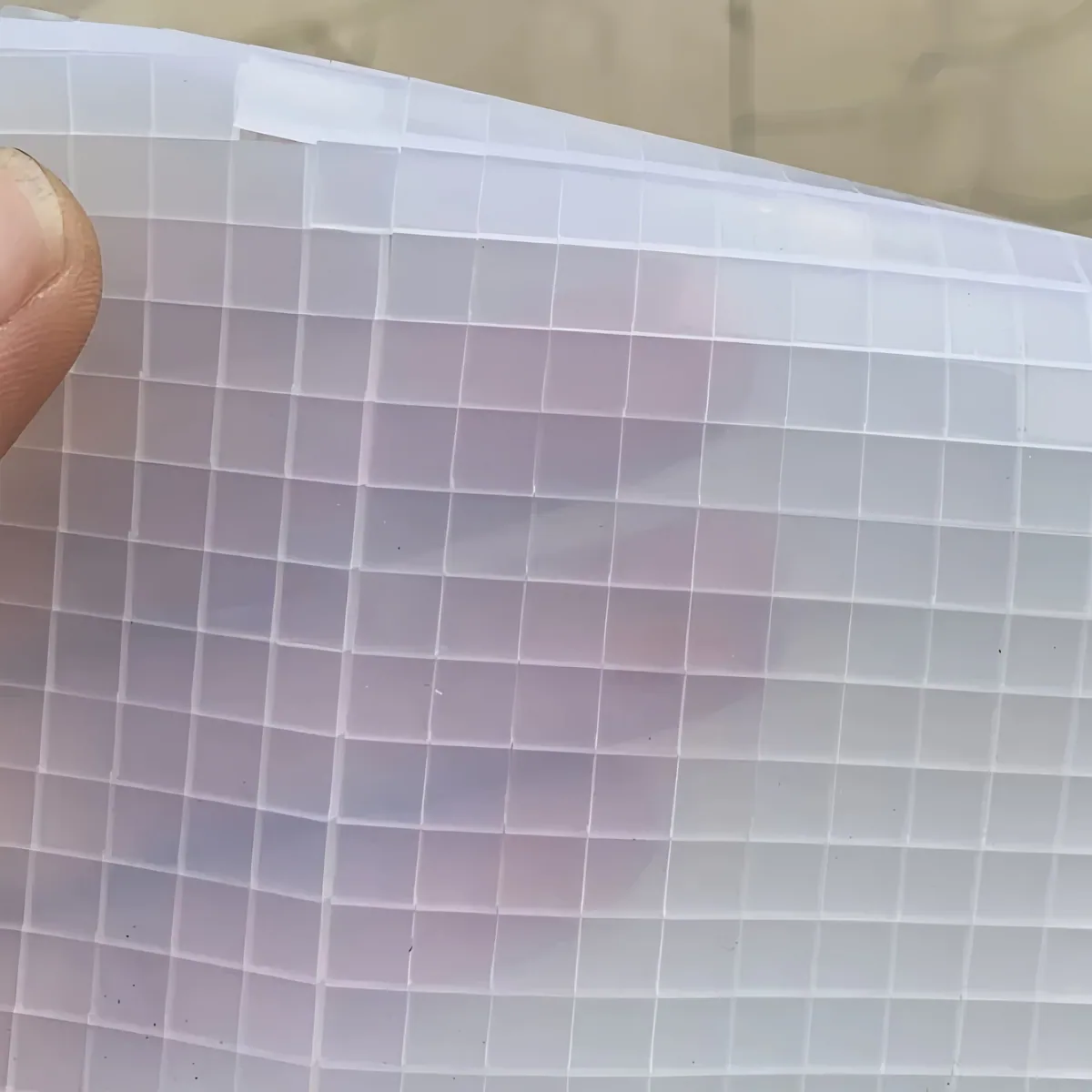 Silicone pad with internal cutout