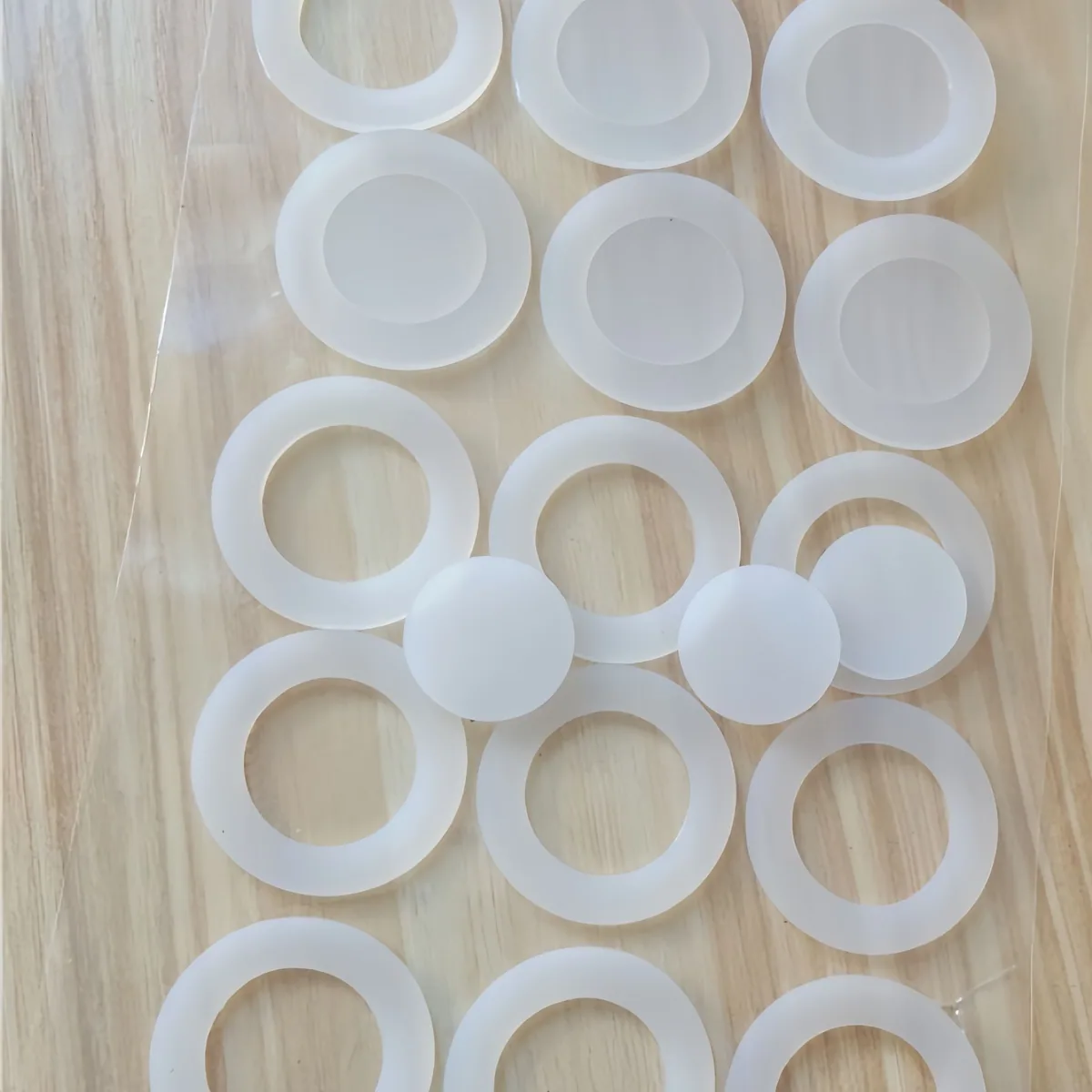Silicone Pads custom-cut sample